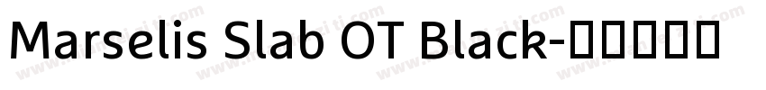 Marselis Slab OT Black字体转换